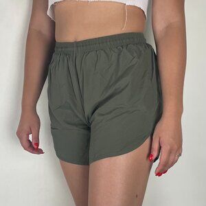 Soffe Vintage Olive Green Athletic Shorts